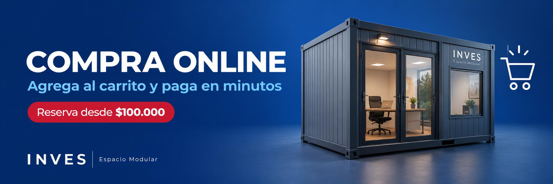 Compra online: agrega al carrito y paga en minutos, reserva desde $100.000